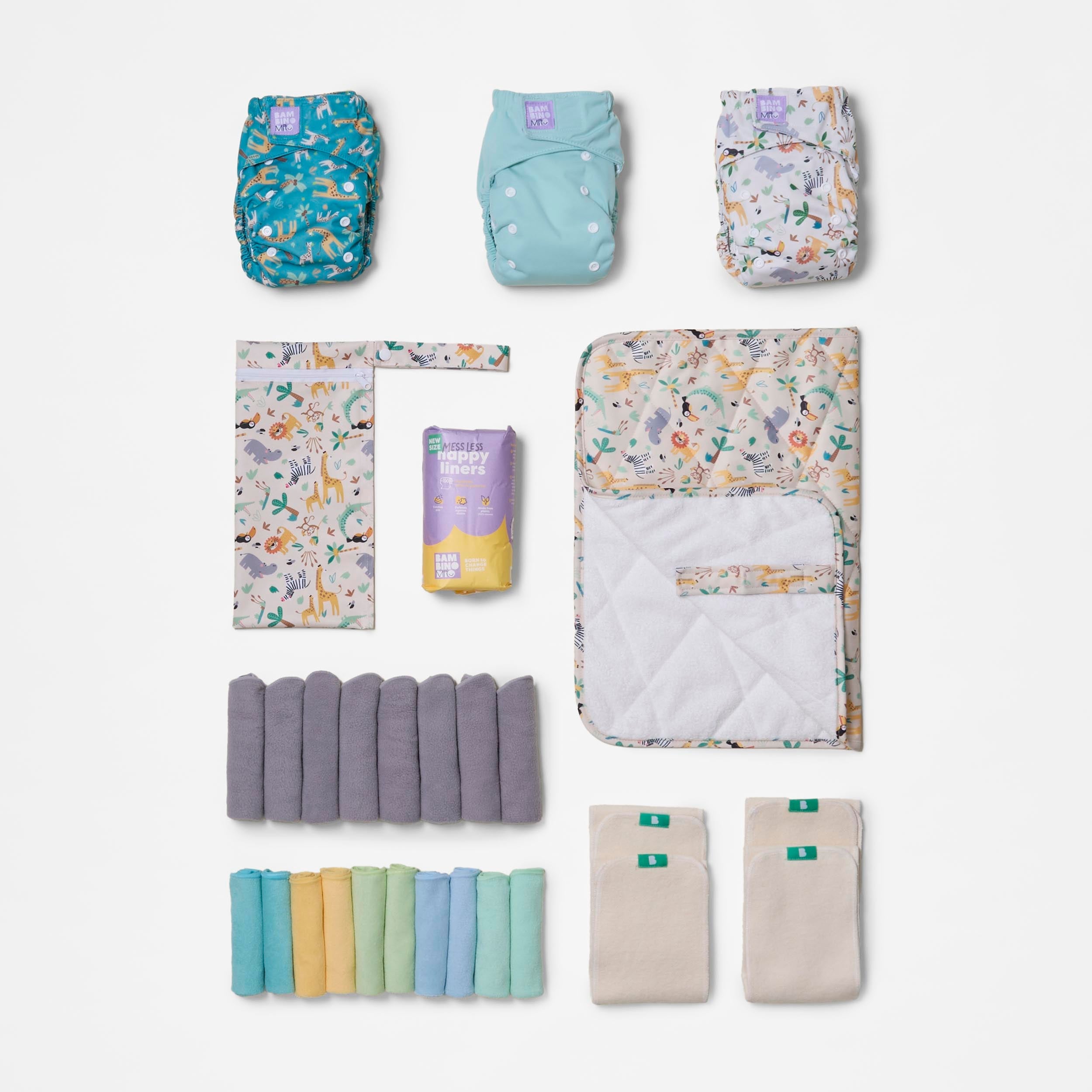 The Days-Out Reusable Nappy Bundle - Wild Life