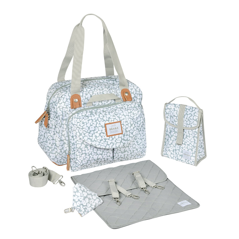 Béaba Geneva II Changing Bag - Grey Blossom