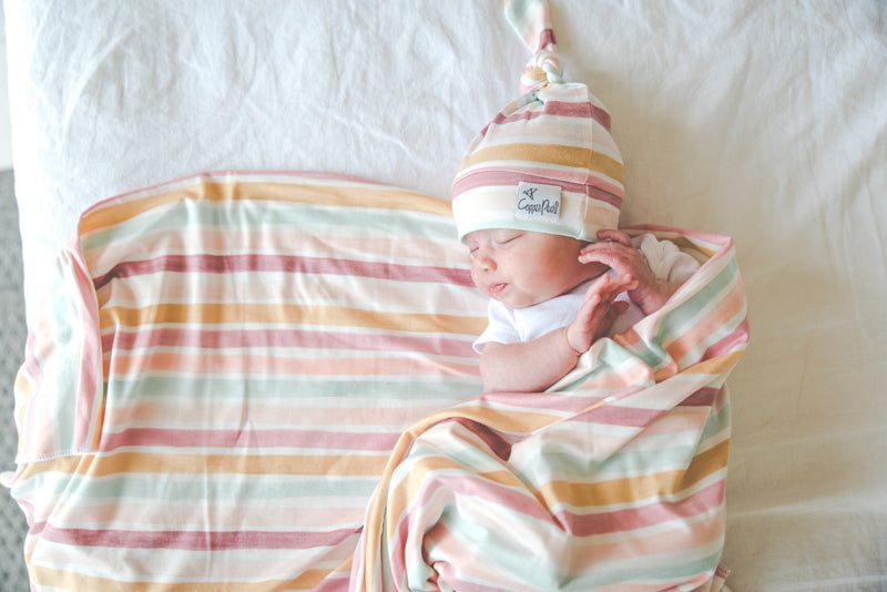 Copper Pearl Knitted Swaddle Blanket - Enchanted