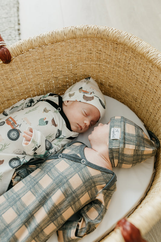 Copper Pearl Newborn Gown - Jo