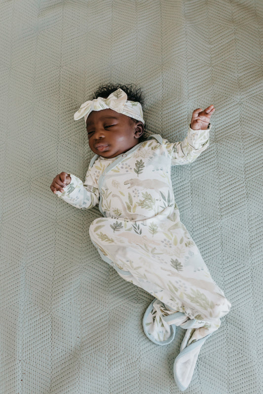 Copper Pearl Newborn Gown - Rex