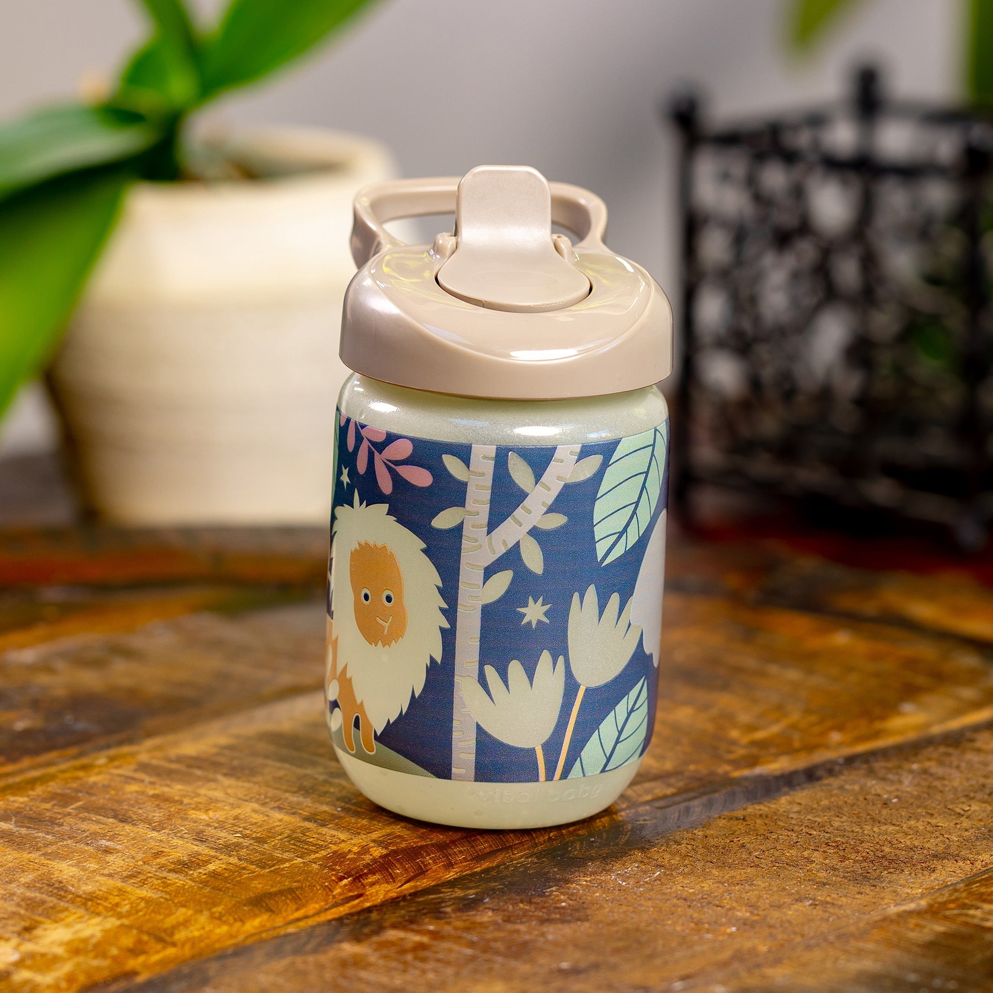 Vital Baby Hydrate Sippy Straw Glow in the Dark Woodland Glow - 350ml