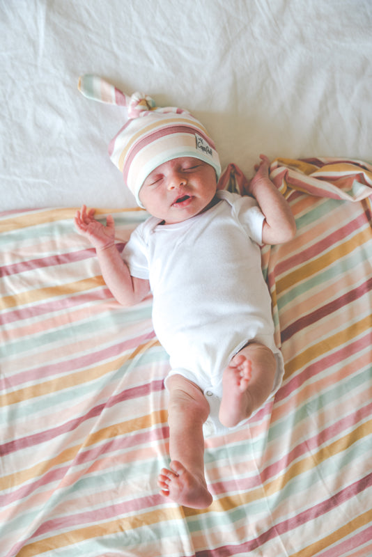Copper Pearl Knitted Swaddle Blanket - Enchanted
