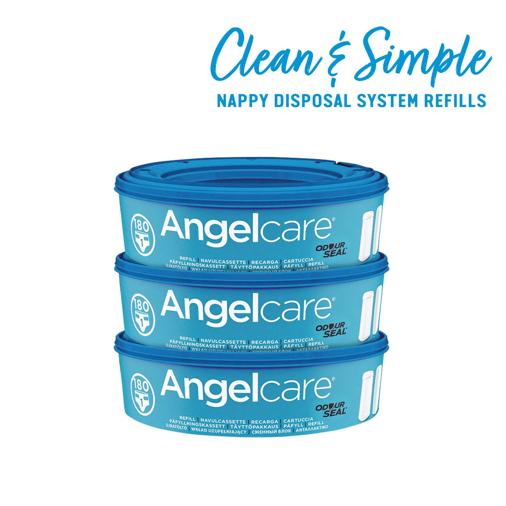 Angelcare Nappy Bin Refill Cassettes - 3 Pack
