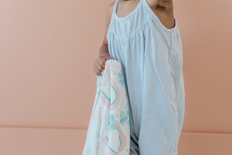 Copper Pearl Knitted Swaddle Blanket - Whimsy