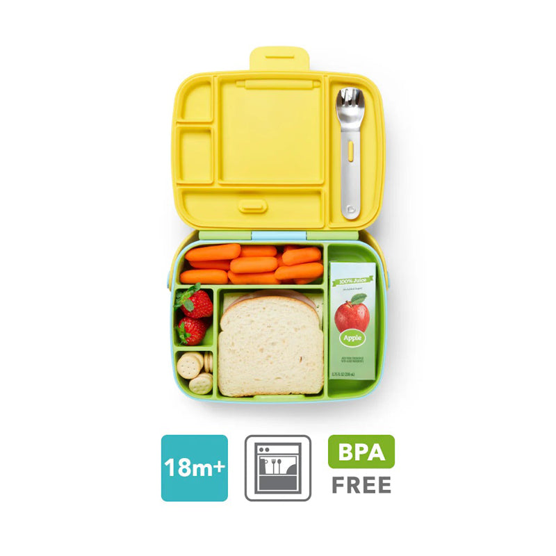 Munchkin Lunch Bento Box With Utensils - Green