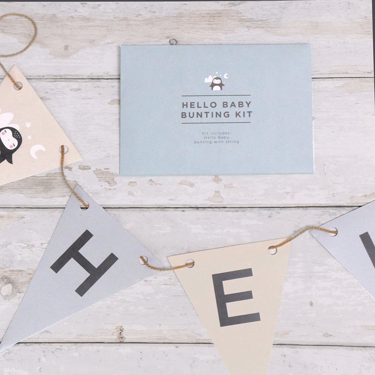Letterbox Gifts 'Hello Baby' Bunting Kit