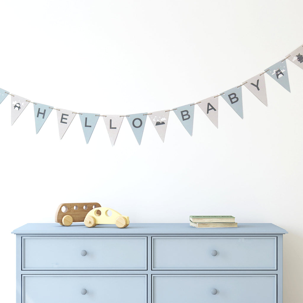 Letterbox Gifts 'Hello Baby' Bunting Kit