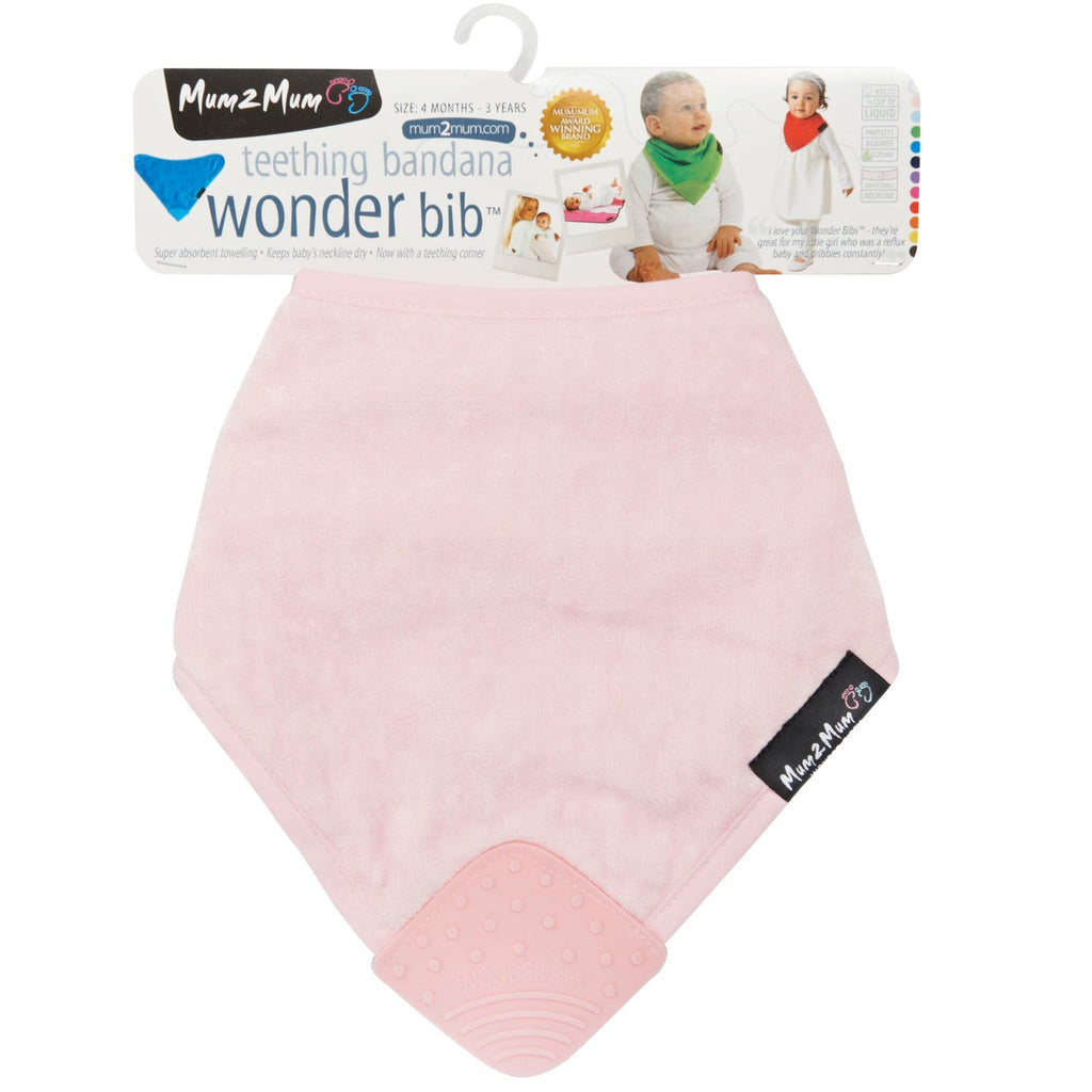 Babero Wonder con bandana y mordedor para mamá, 2 mamás, seis colores
