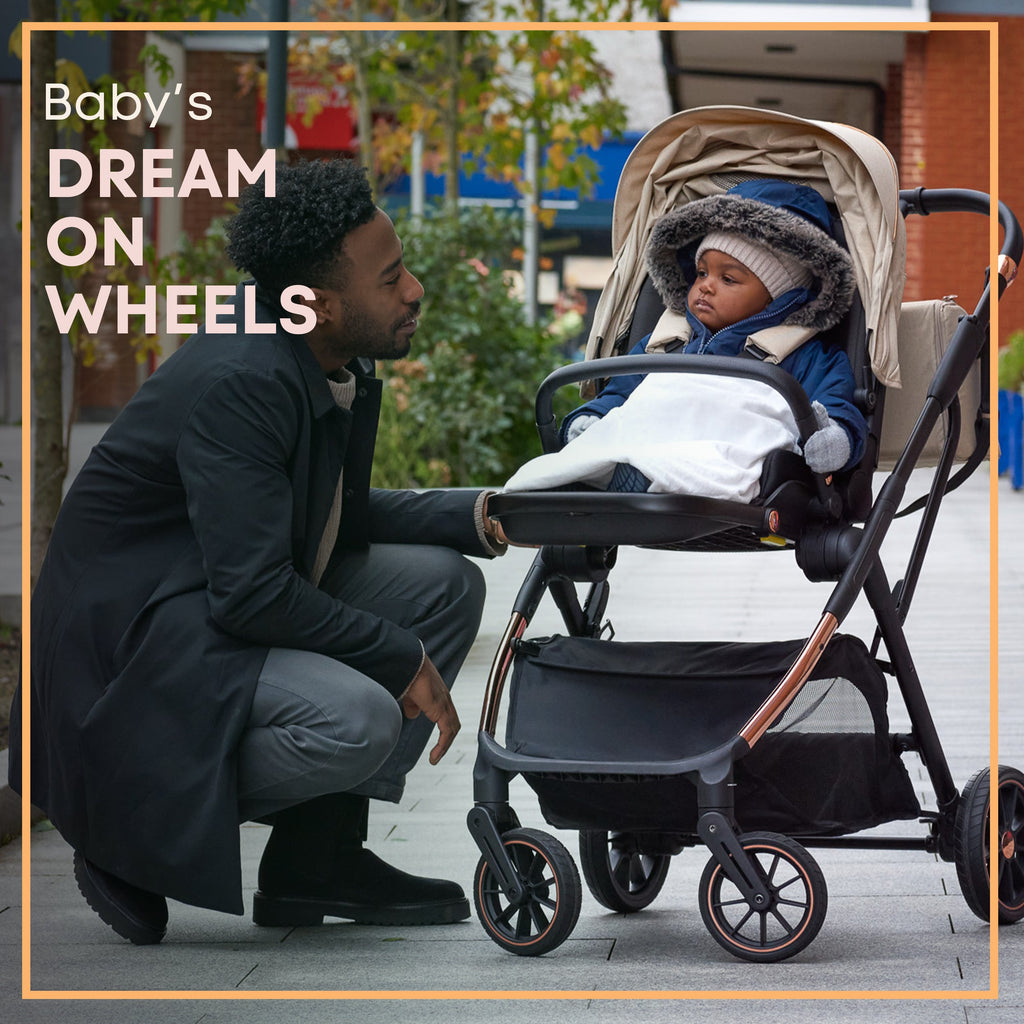 Lejoux+ Baby Pram Stroller Pushchair - 0 Months +
