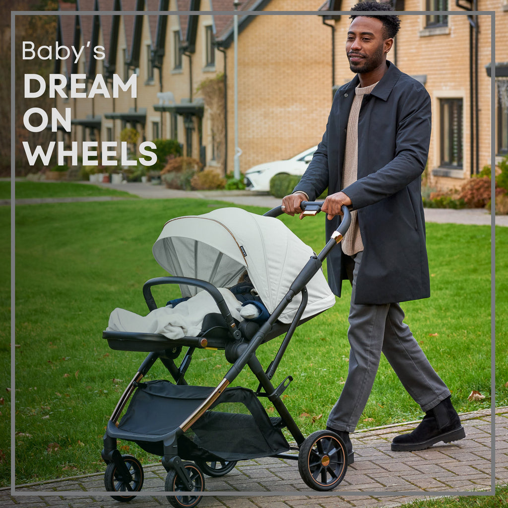 Lejoux+ Baby Pram Stroller Pushchair - 0 Months +