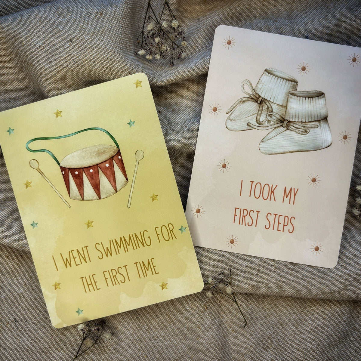 Little Goose Baby Milestone Cards