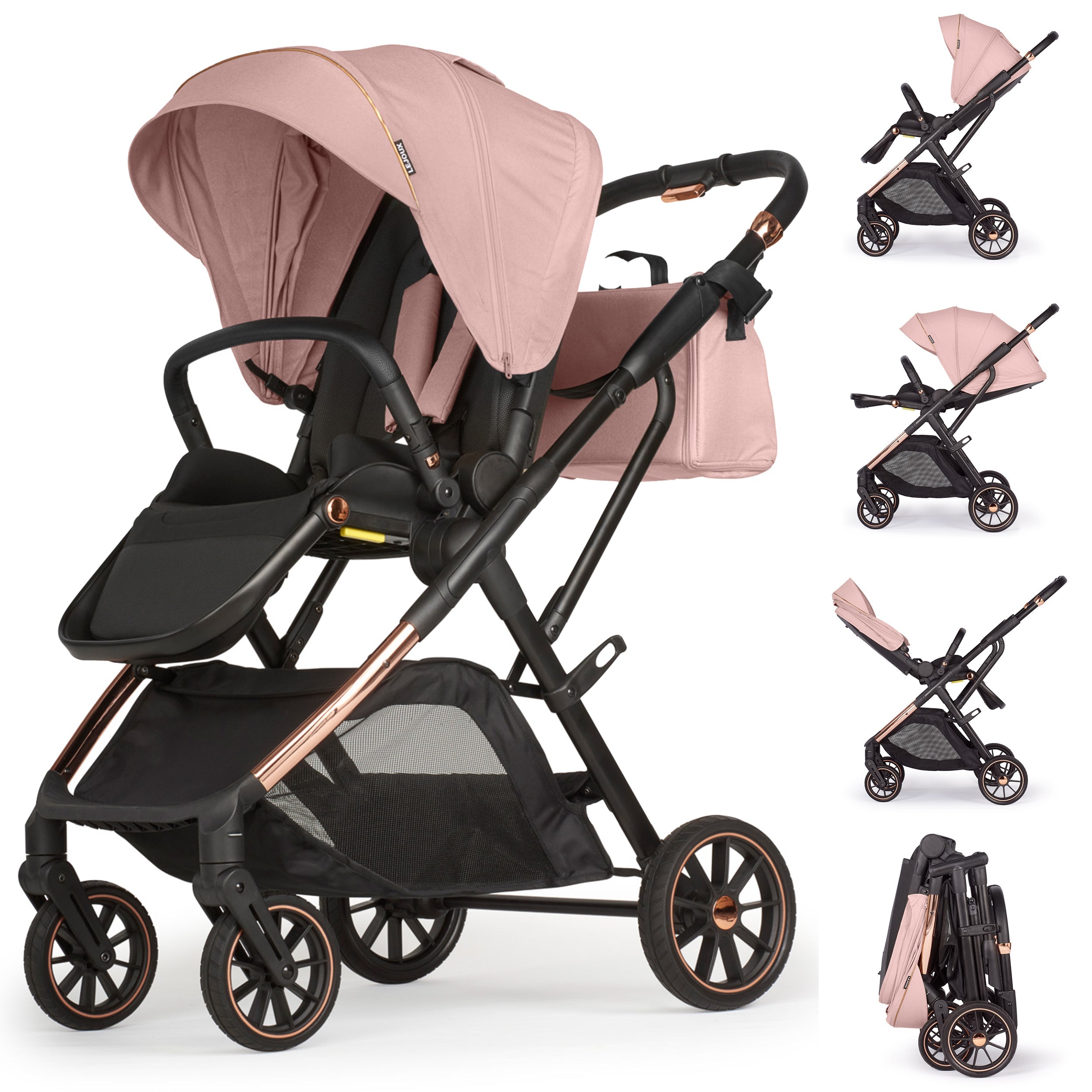 Lejoux+ Baby Pram Stroller Pushchair - 0 Months +