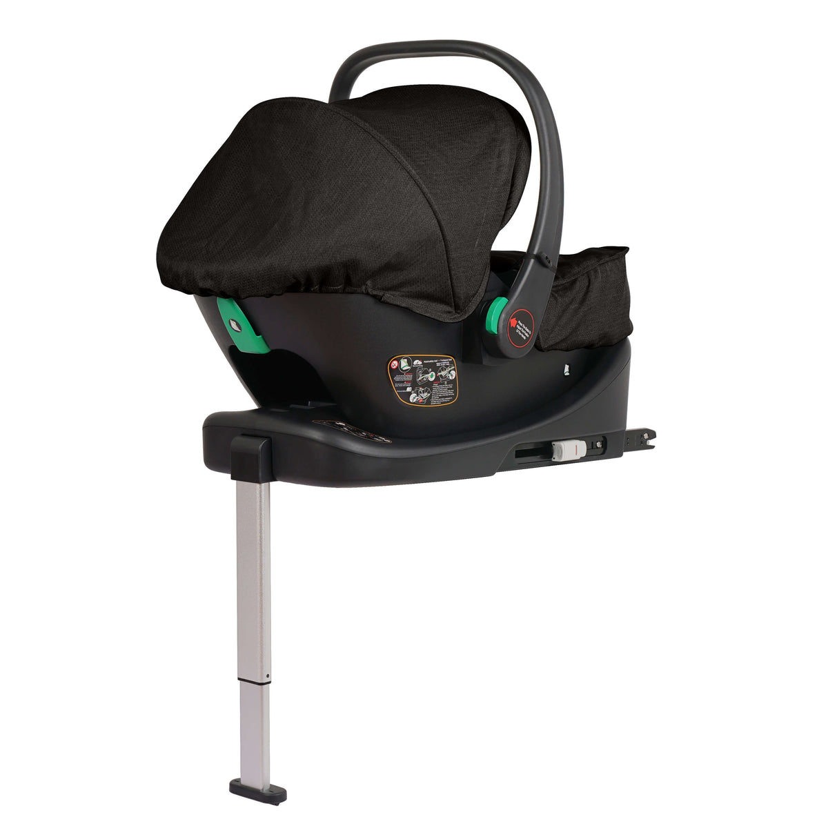 For Your Little One Cruise 3 In 1 Travel System With Car Seat And ISOFIX Base - Eclipse Black