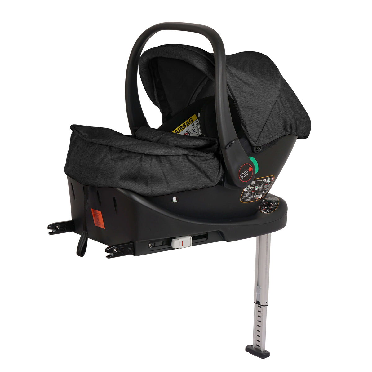 For Your Little One Cruise 3 In 1 Travel System With Car Seat And ISOFIX Base - Eclipse Black