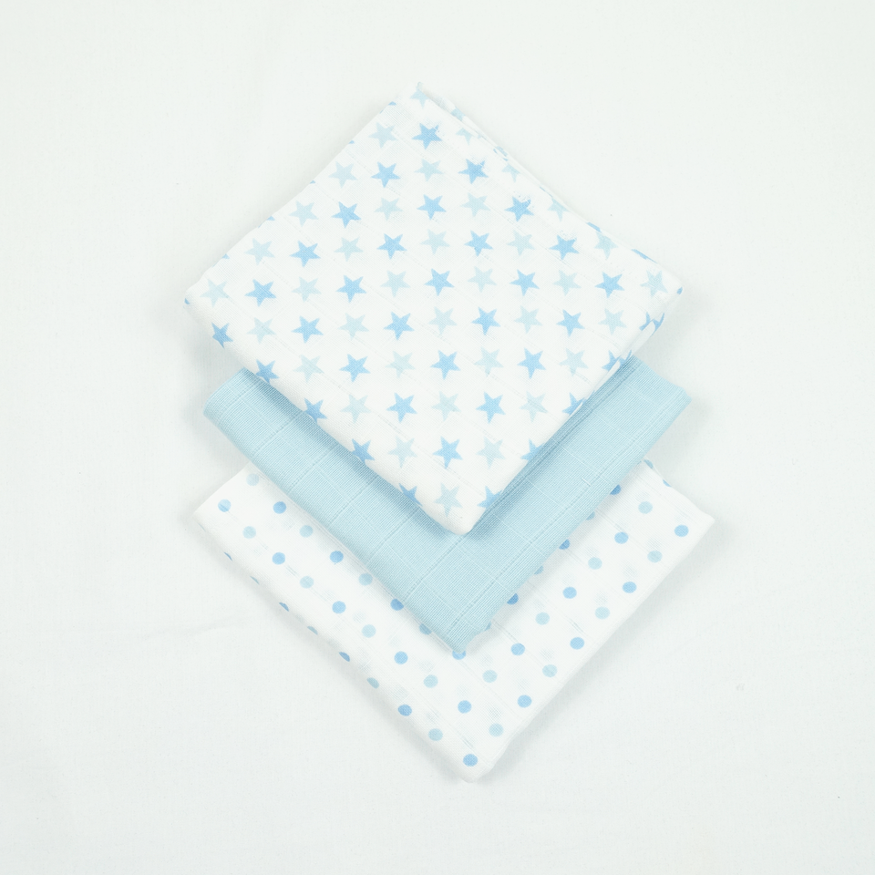New Baby Gift Set with Soft Toy & Card - Blues