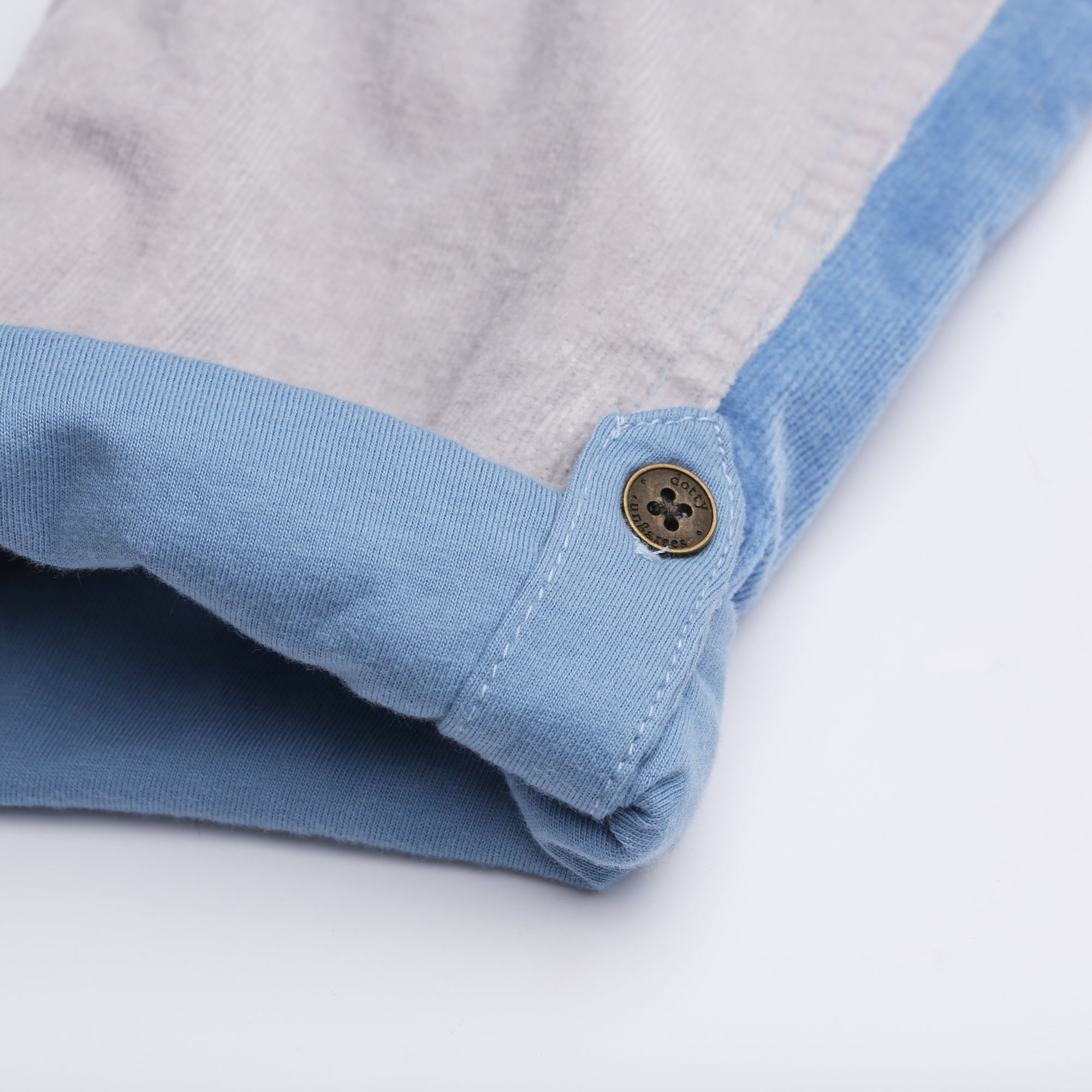 Dotty Dungarees Patchwork Corduroy Dungarees - Juniper
