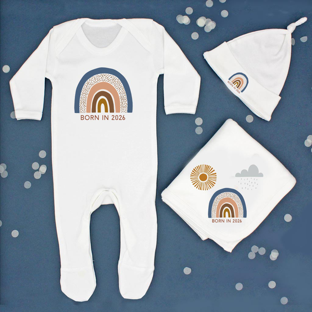Born in 2026 Rainbow New Baby Gift Hamper