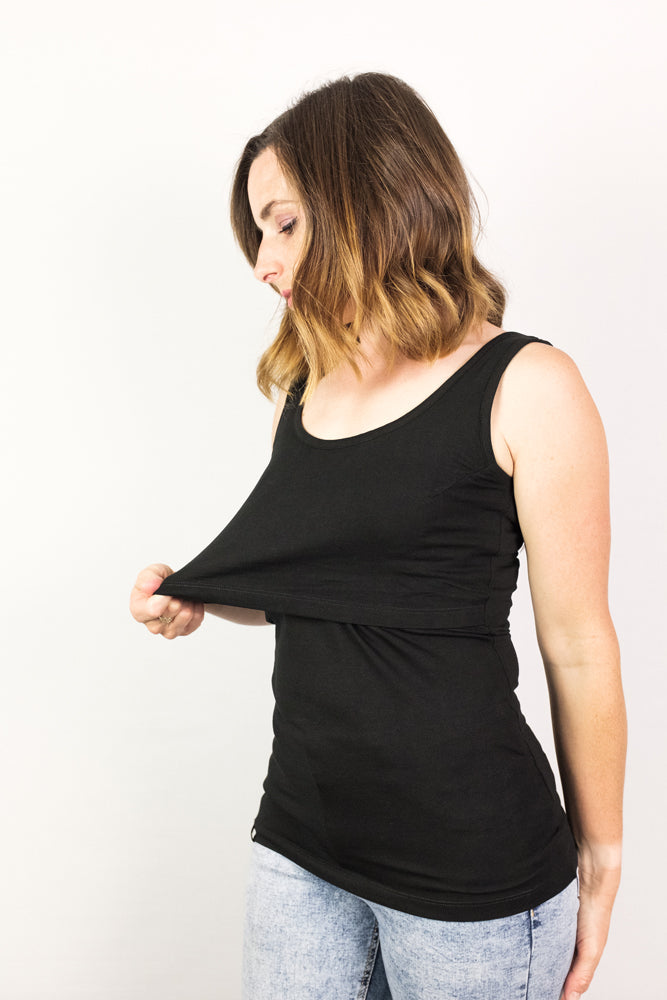 Bshirt Nursing Vest - Black