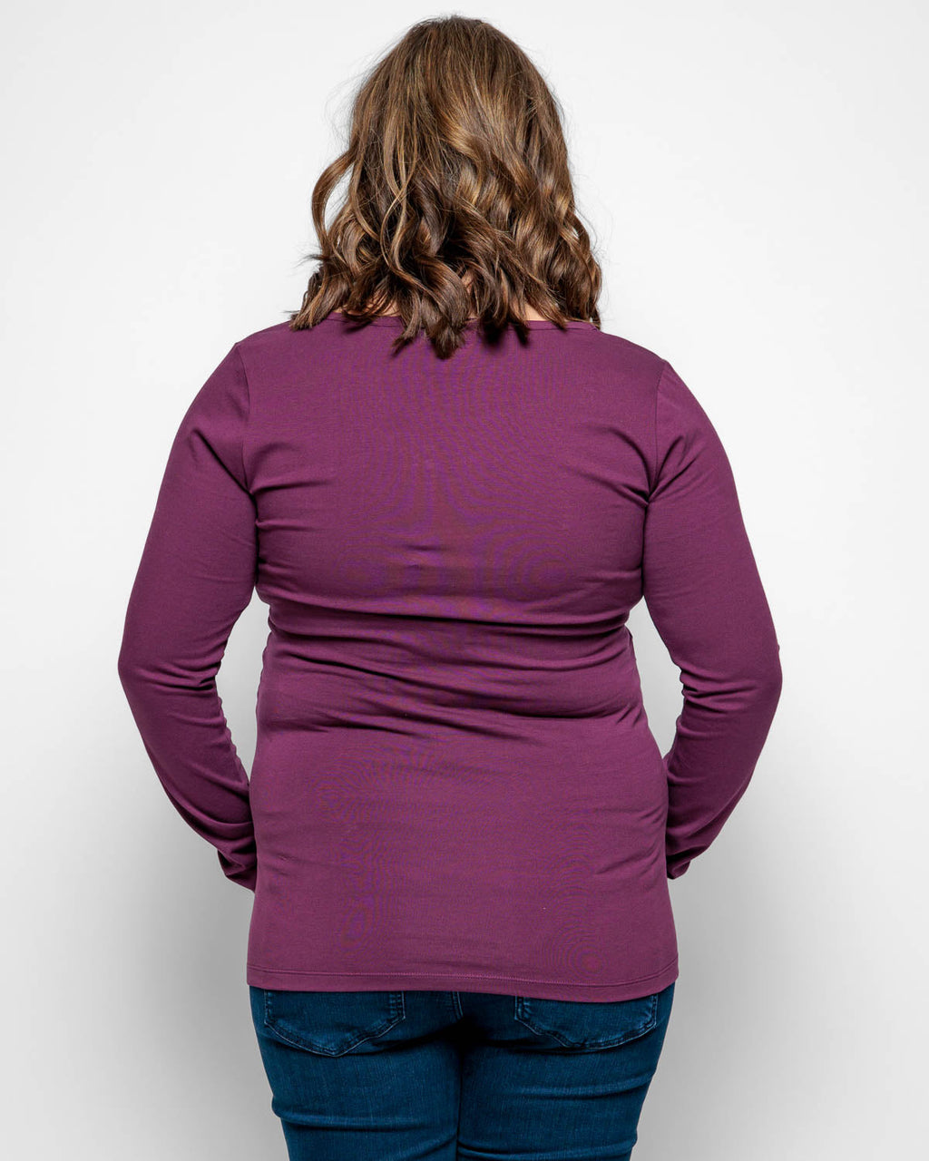 Bshirt Maternity Long Sleeved Top - Plum