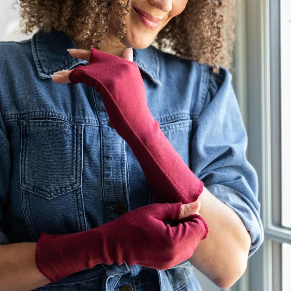 Eczema Clothing Fingerless Gloves - Adults - 2 Pairs