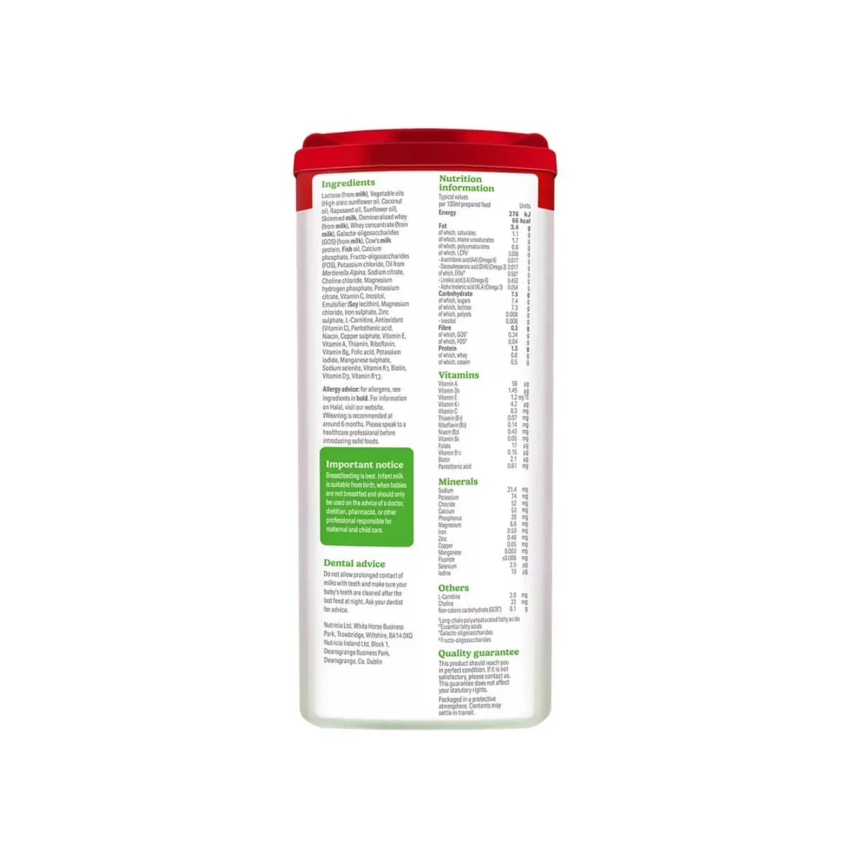 Cow and Gate 1 First Infant Milk Formula - 0-6 months 800g