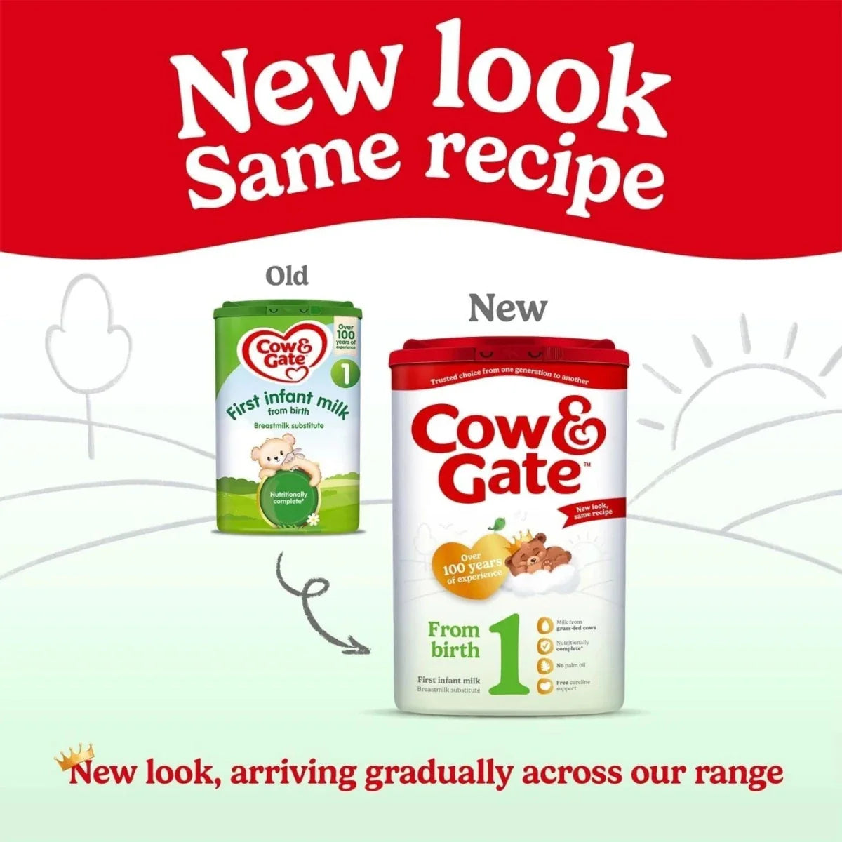 Cow and Gate 1 First Infant Milk Formula - 0-6 months 800g