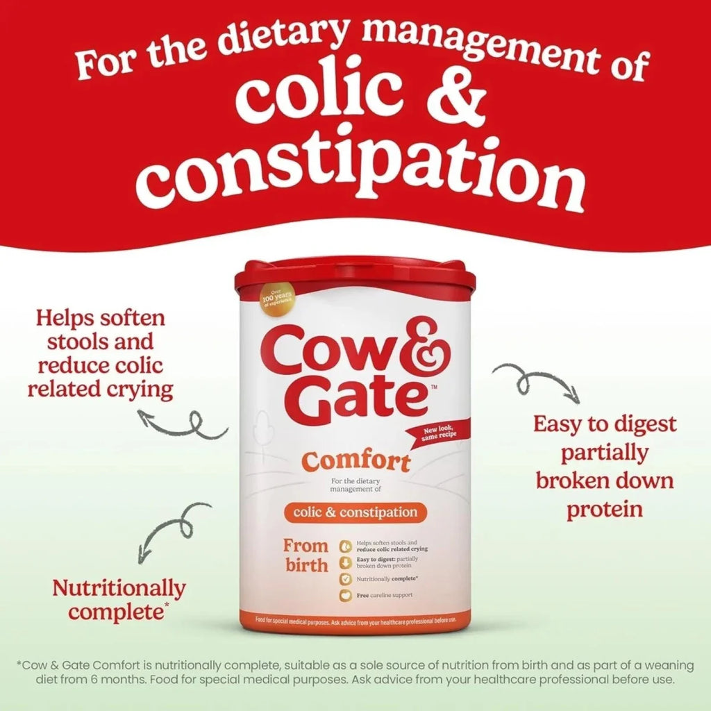 Cow and Gate Comfort Milk Formula - 0-12 months