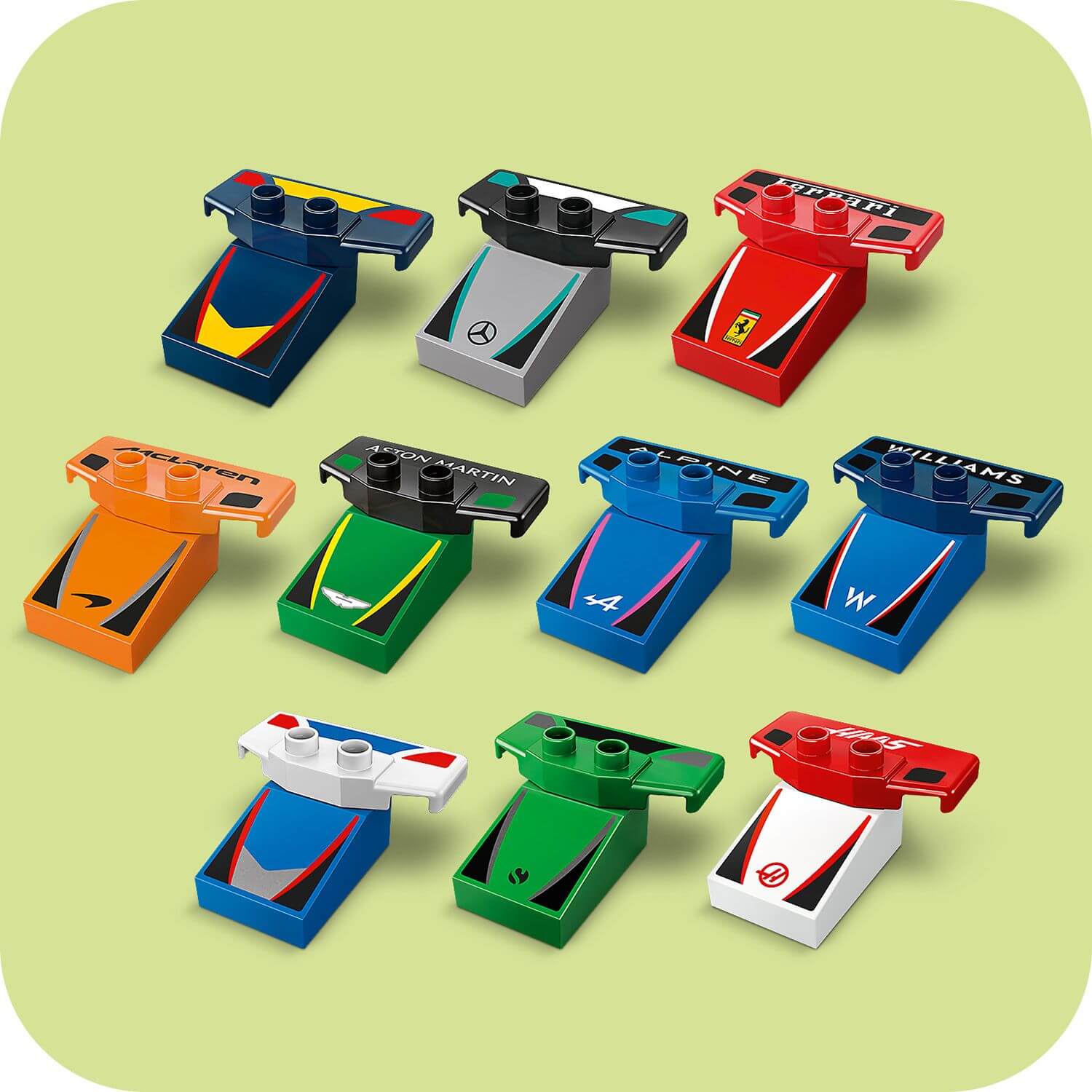DUPLO F1 Team Race Cars & Drivers - 10445
