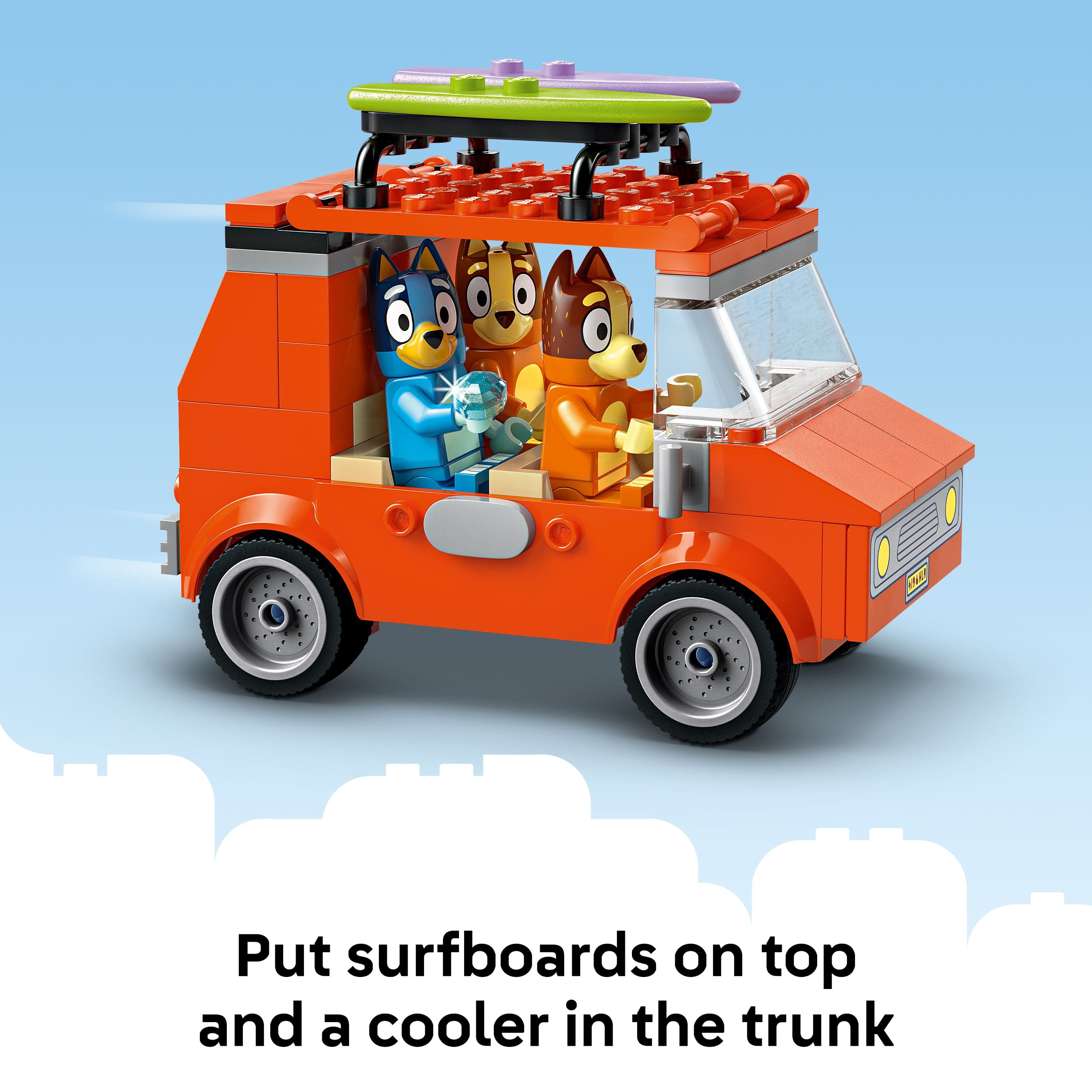 Lego Bluey's Beach & Family Car Trip - 11202