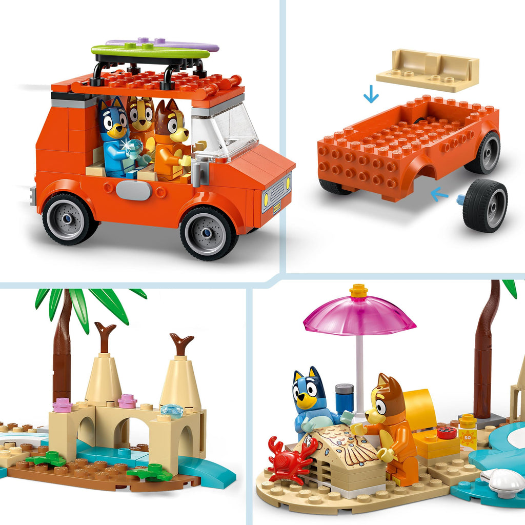 Lego Bluey's Beach & Family Car Trip - 11202