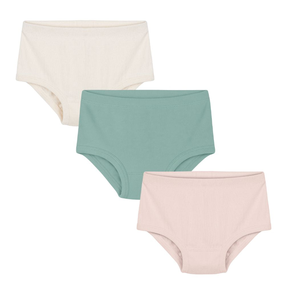 Eczema Clothing Girls Organic Briefs - 3 Pack