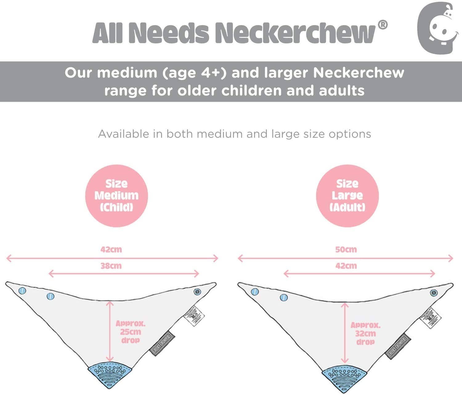 Neckerchew All Needs Bib - Two Sizes, Five Colours