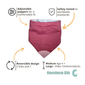 Neckerchew All Needs Bib - Scandi Pink