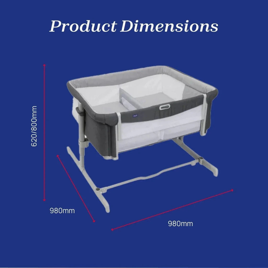 Chicco Next2Me Twins Crib - Magnet Grey