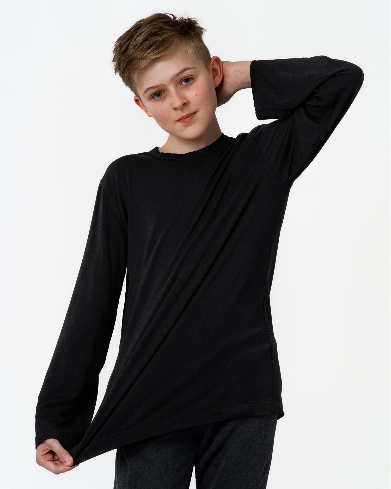 Comfa Kids Fidget-T – Long Sleeve - Black