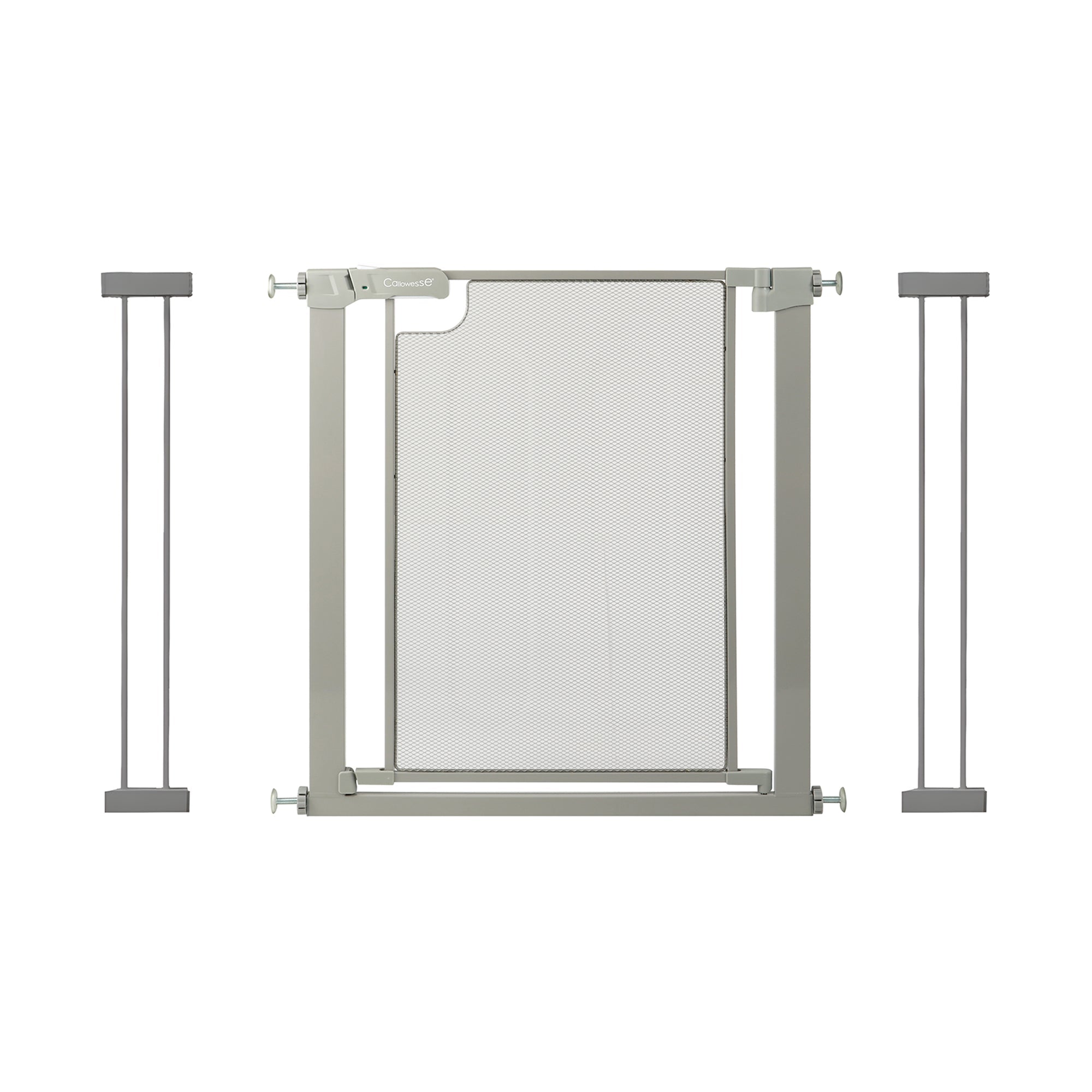 Callowesse Metal Mesh Baby Stair Gate - Ash Grey