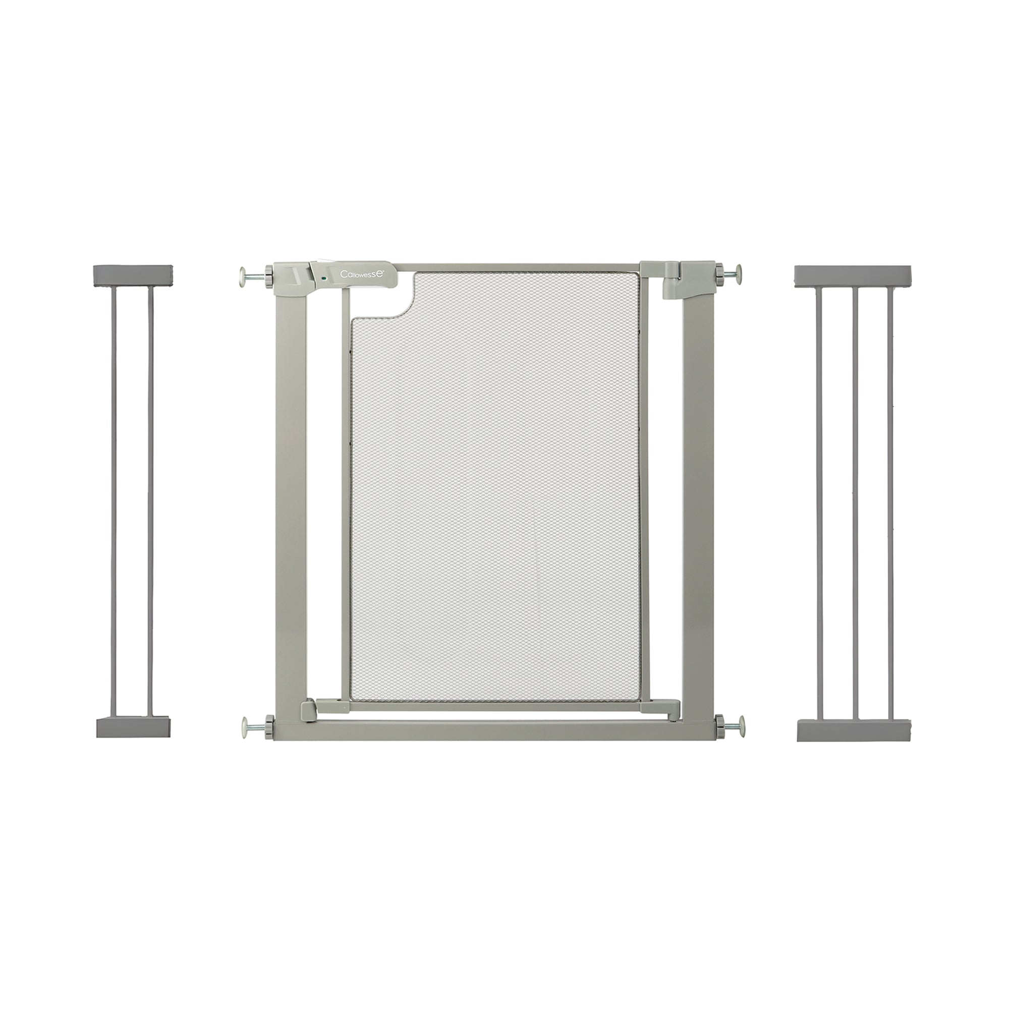 Callowesse Metal Mesh Baby Stair Gate - Ash Grey