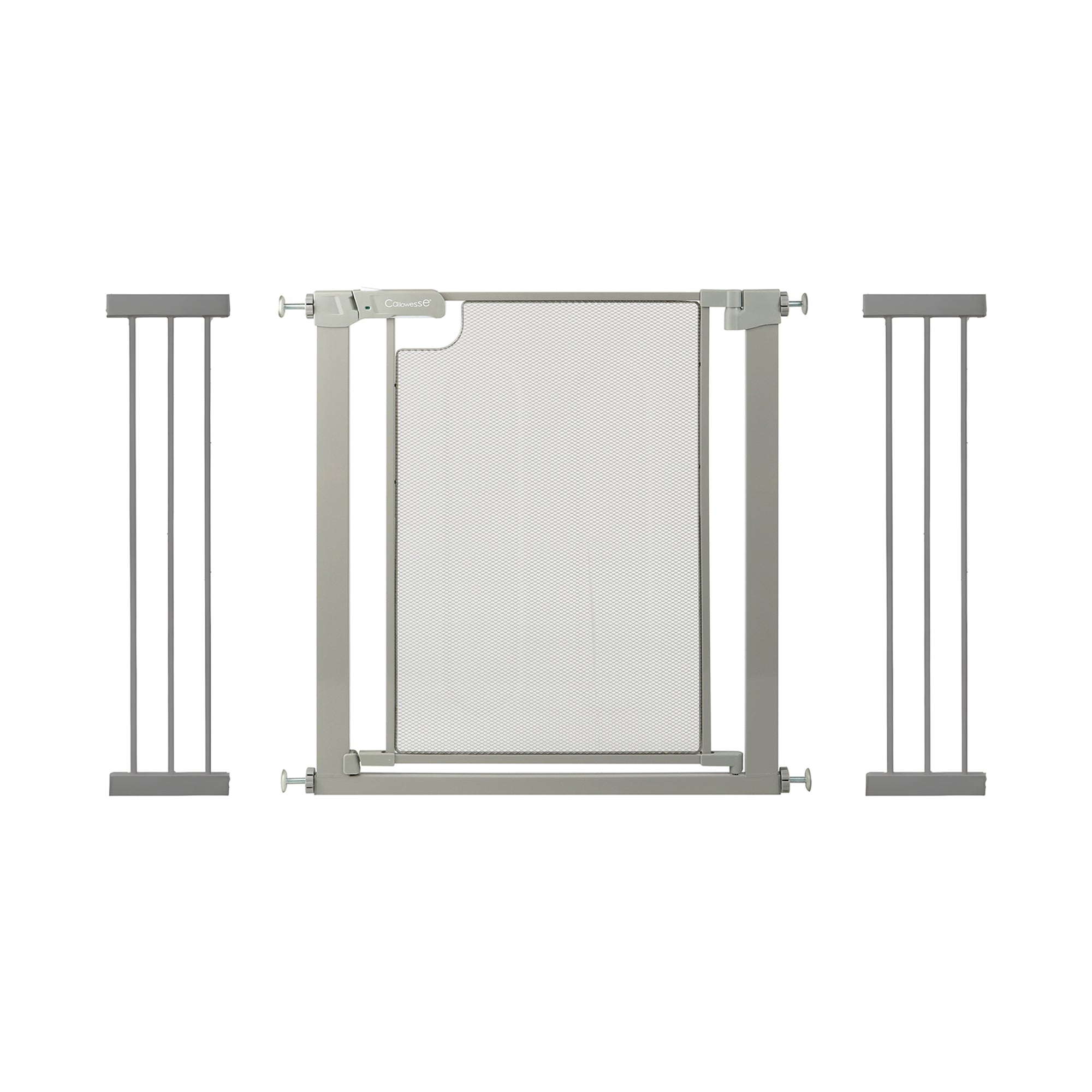 Callowesse Metal Mesh Baby Stair Gate - Ash Grey