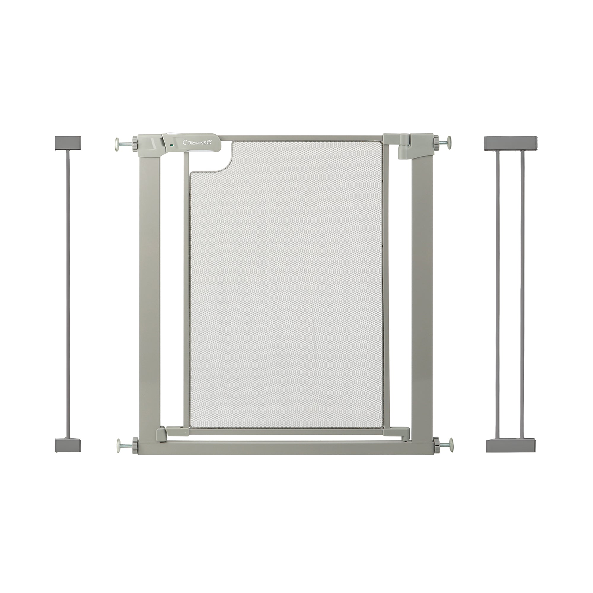 Callowesse Metal Mesh Baby Stair Gate - Ash Grey