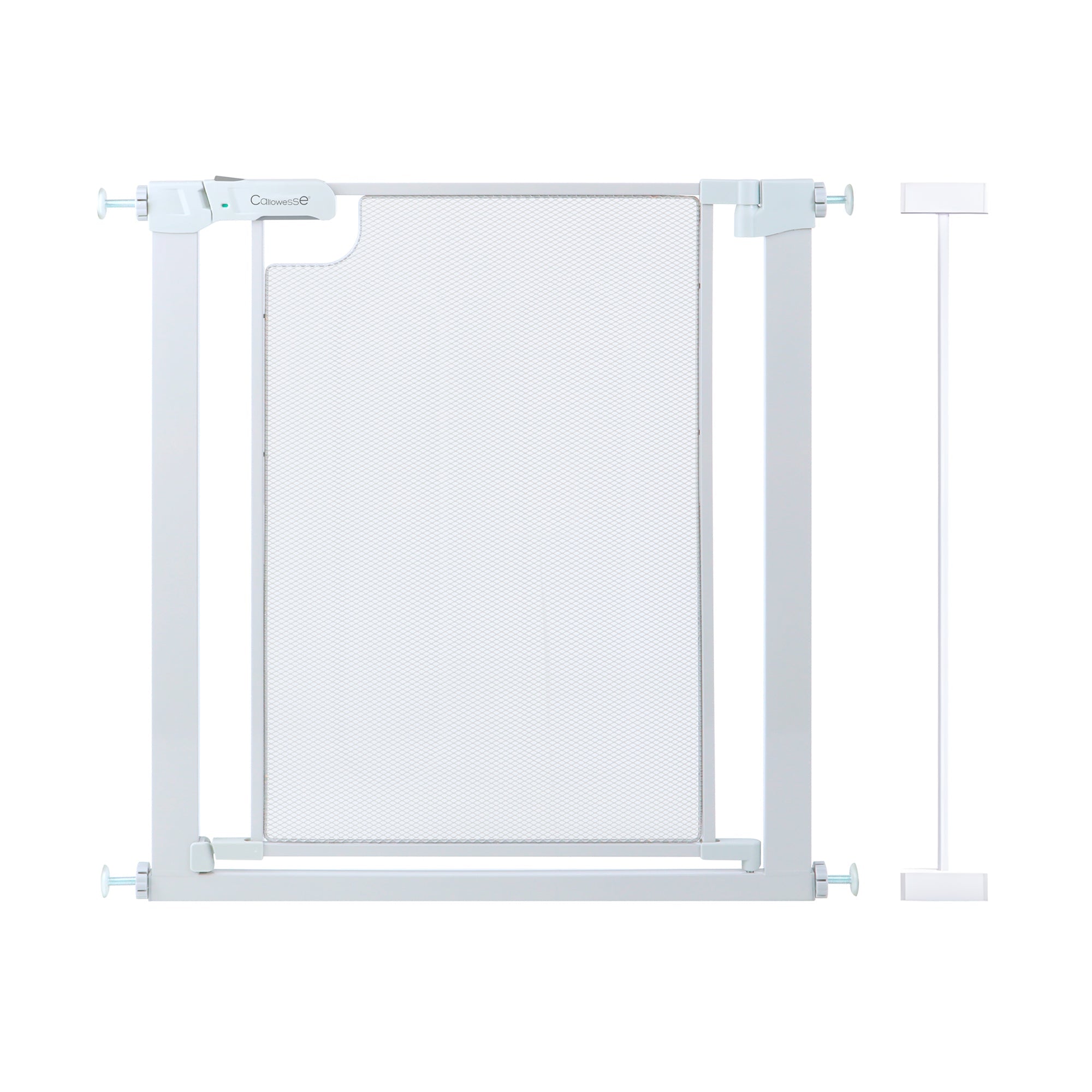 Callowesse Metal Mesh Baby Stair Gate - Glacial White