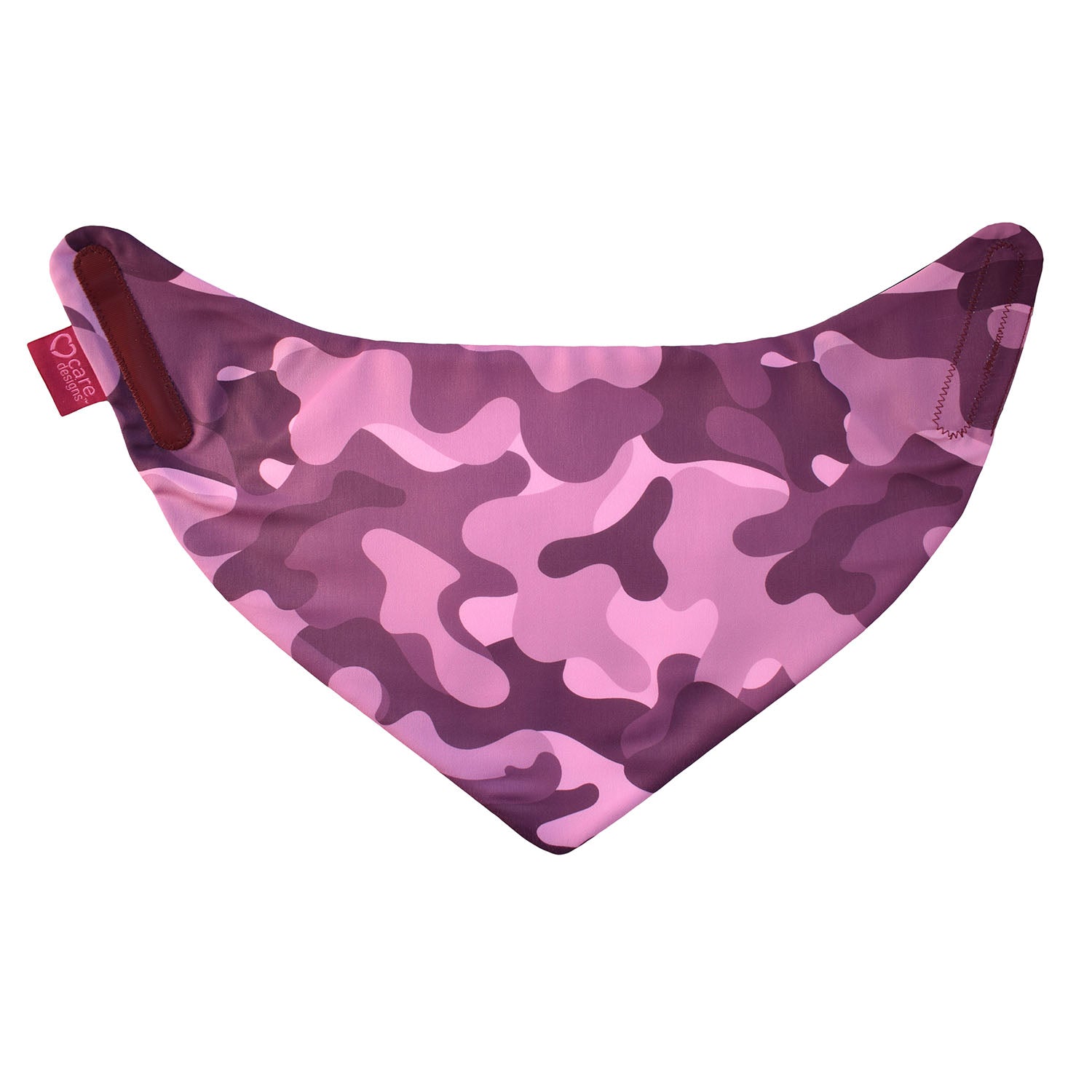 Neckerchief Style Dribble Bib - Small - Pink Camouflage