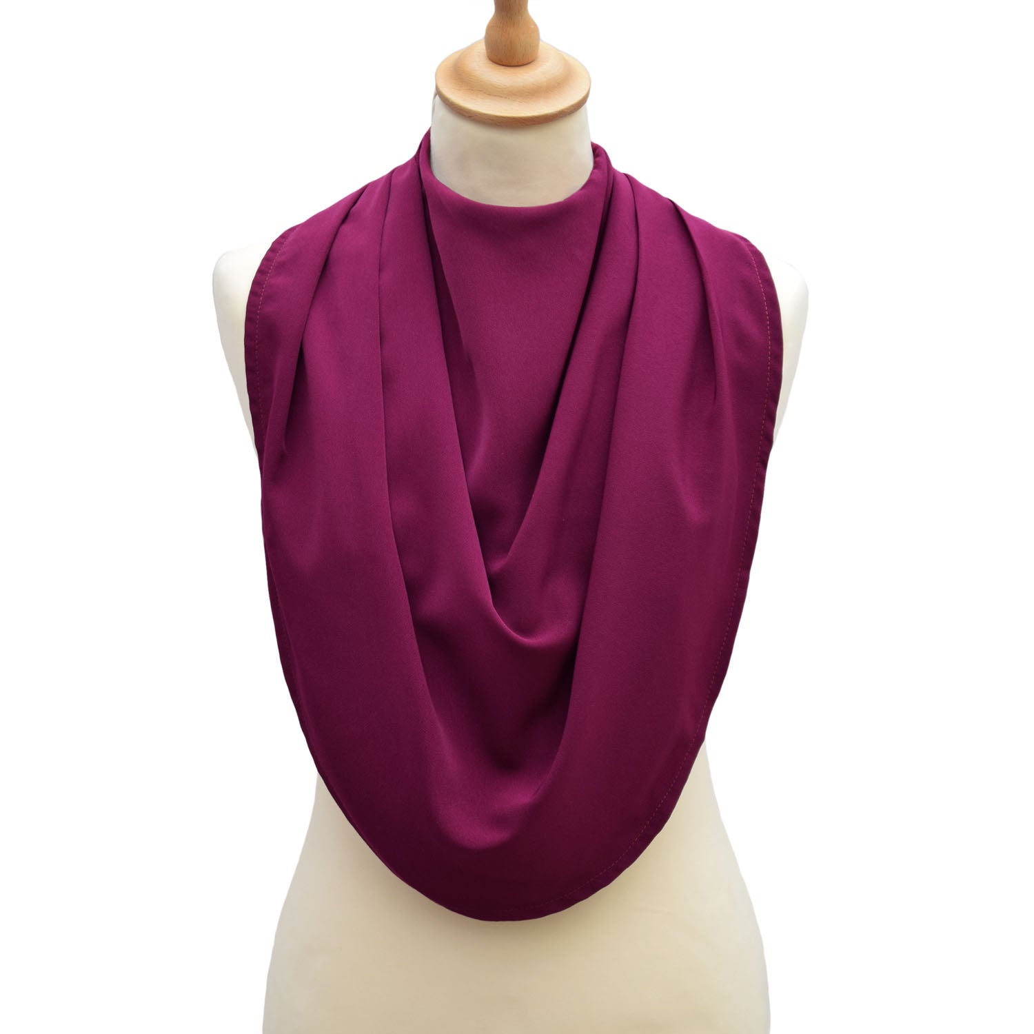 Pashmina Scarf Style Clothing Protector - Burgundy