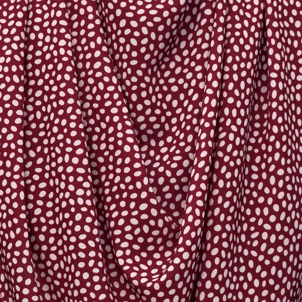 Pashmina Scarf Style Clothing Protector - Burgundy Dot