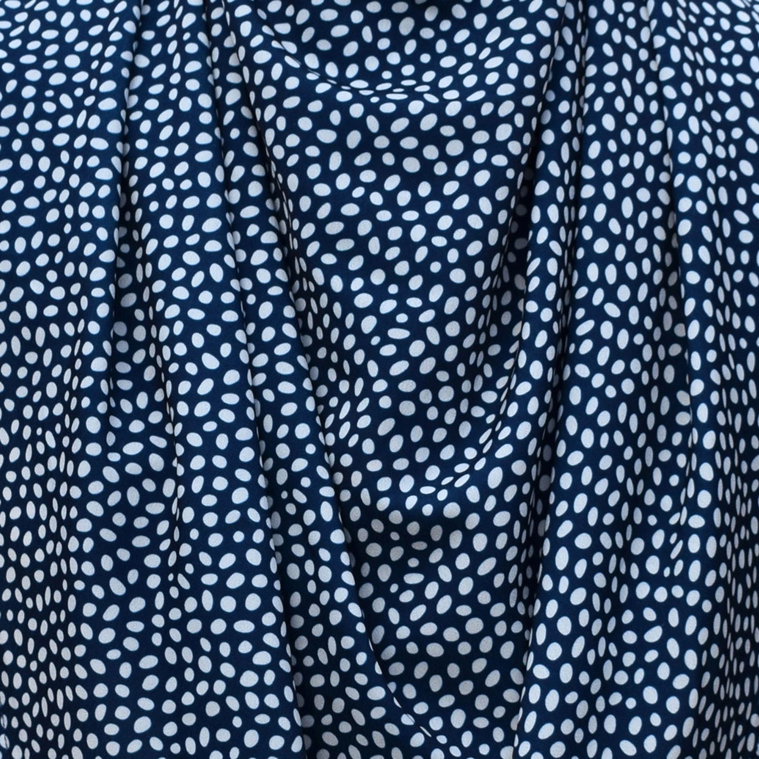 Pashmina Scarf Style Clothing Protector - Navy Dot