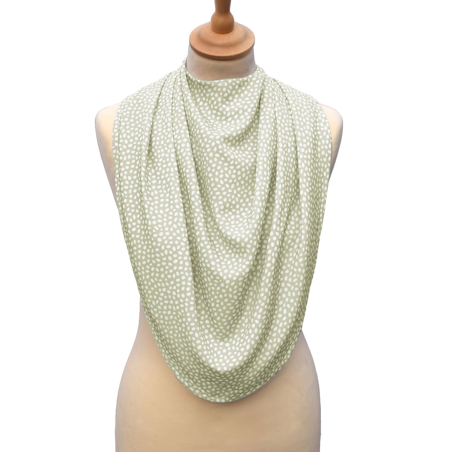 Pashmina Scarf Style Clothing Protector - Sage Dot