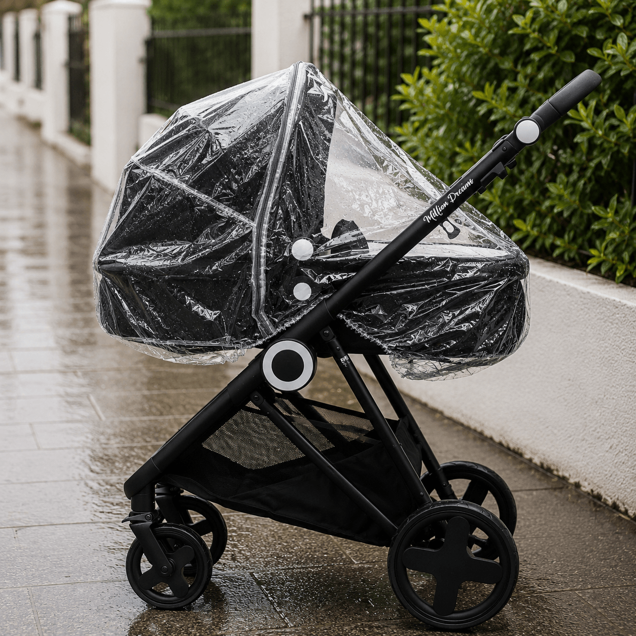 Universal Rain Cover For 2 in 1 Prams - Fits All Models