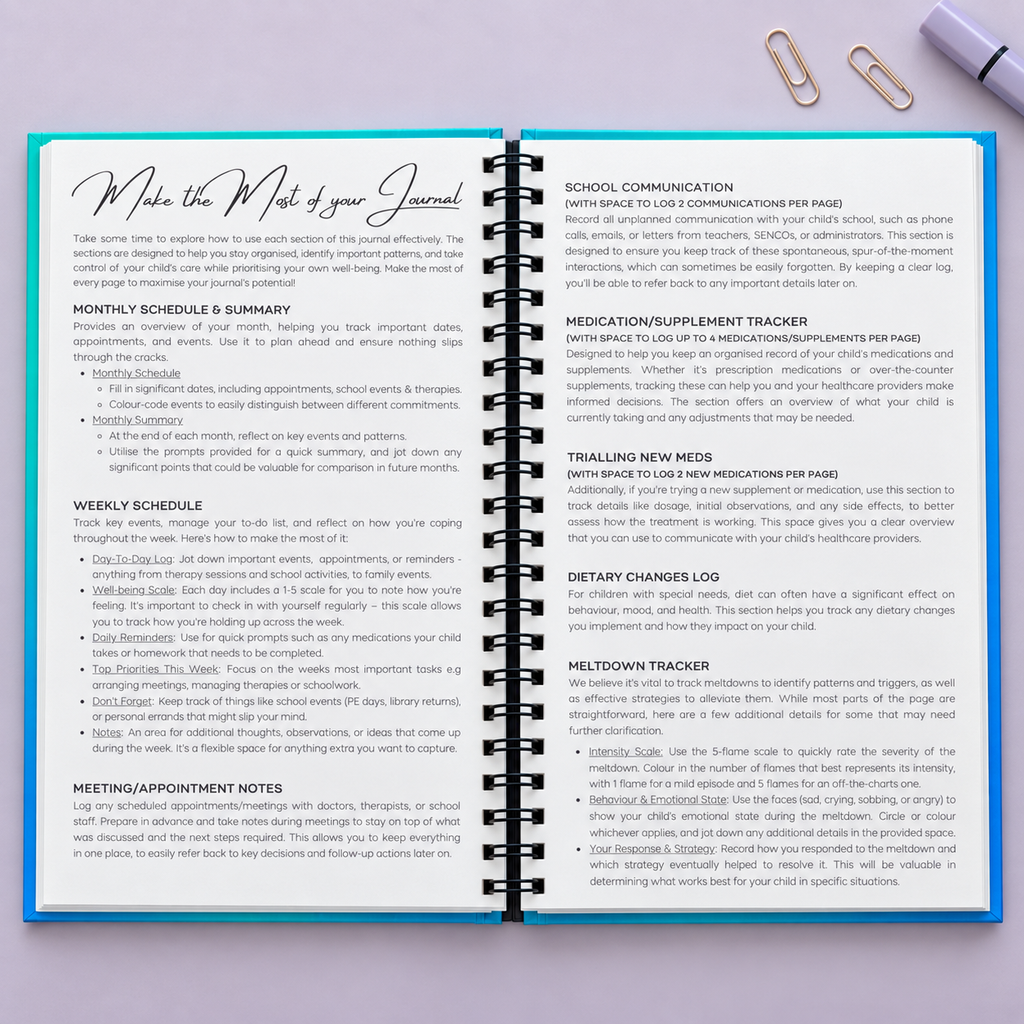 Don’t Just Survive: Thrive – The Ultimate Journal for SEN Mums | ADHD, Autism & Behaviour Tracking Support