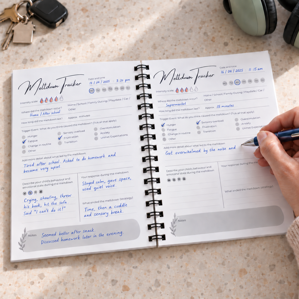 Meltdown Tracker Extension - Behaviour & Trigger Log for SEN Parents of Children with Autism & ADHD