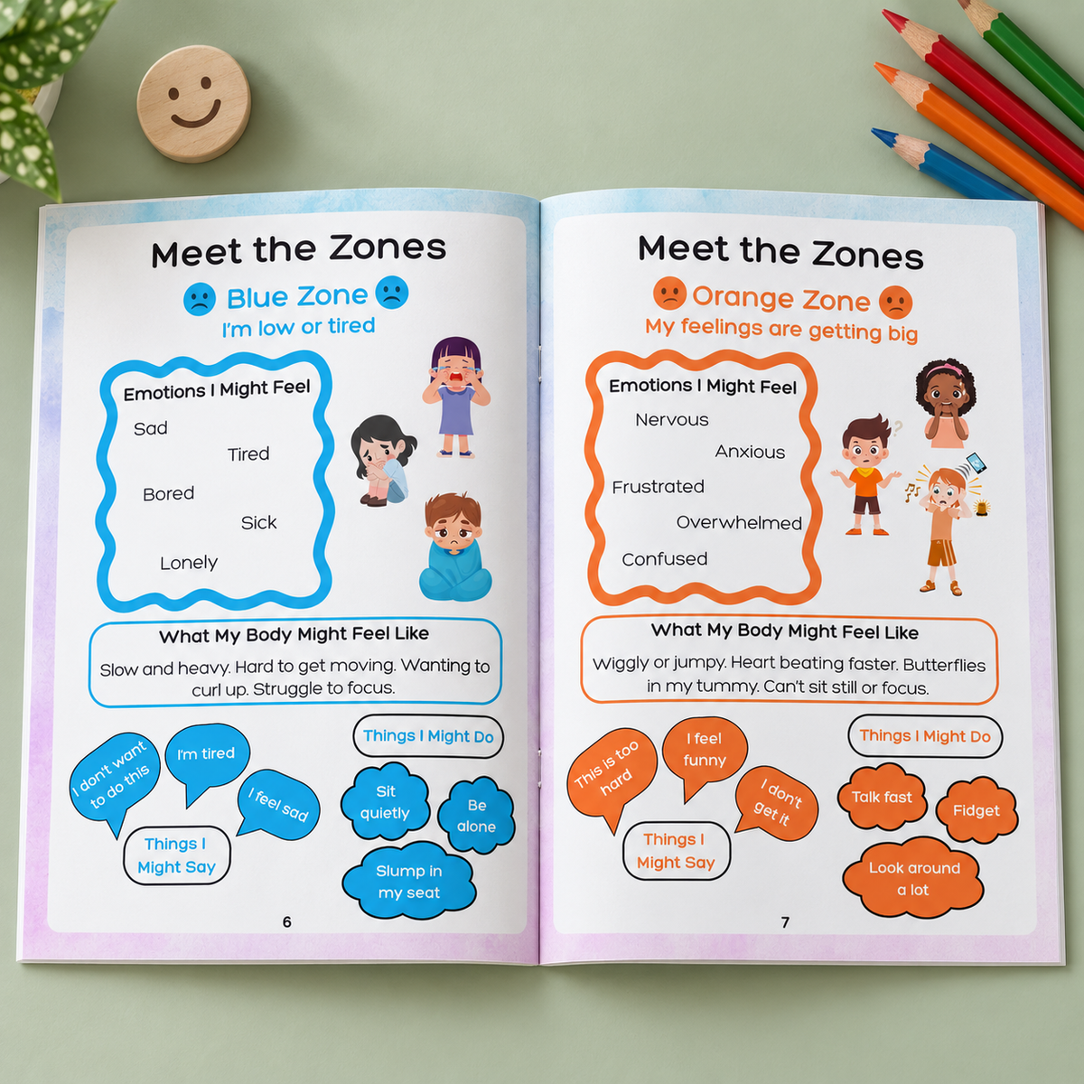 My Emotions & Regulation Workbook for Kids